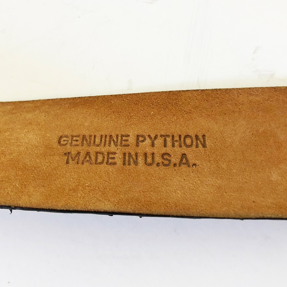 W. Kleinberg Python Belt With Covered Buckle_size… - image 8